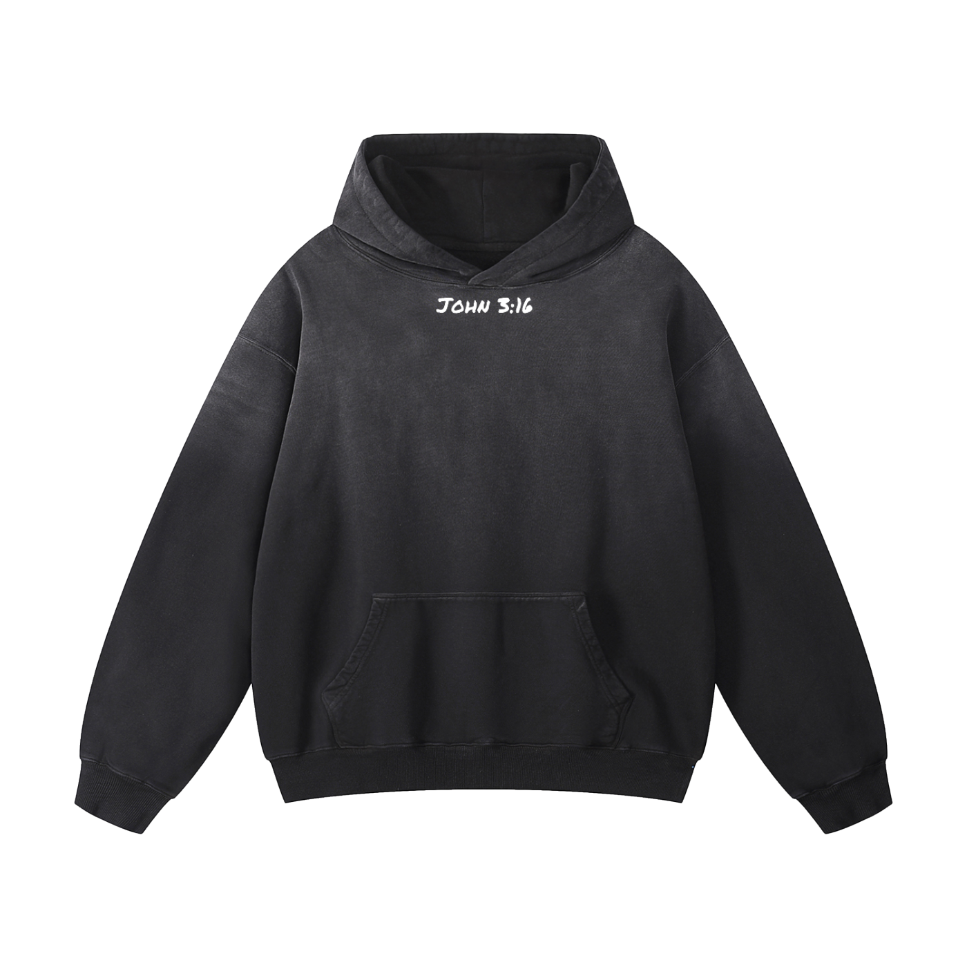 The John 3:16 Hoodie — Holy Locker Apparel — Heavyweight Sunfade Oversized Hoodie