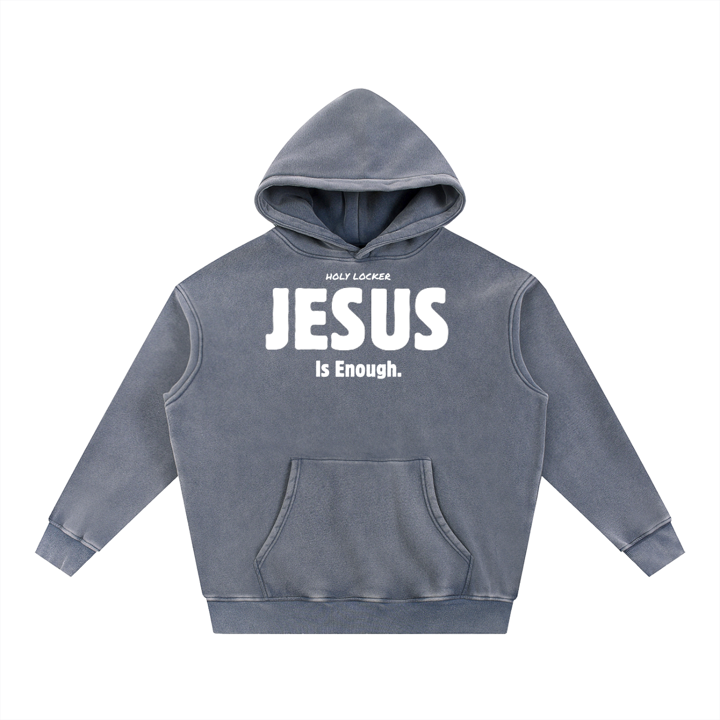 JESUS Is Enough. Snow Wash Fleece Oversize Hoodie